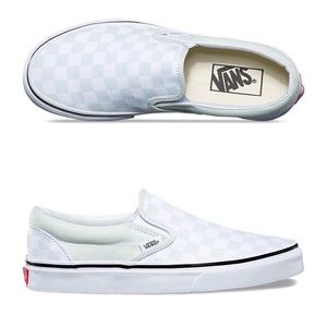 light grey checkered vans